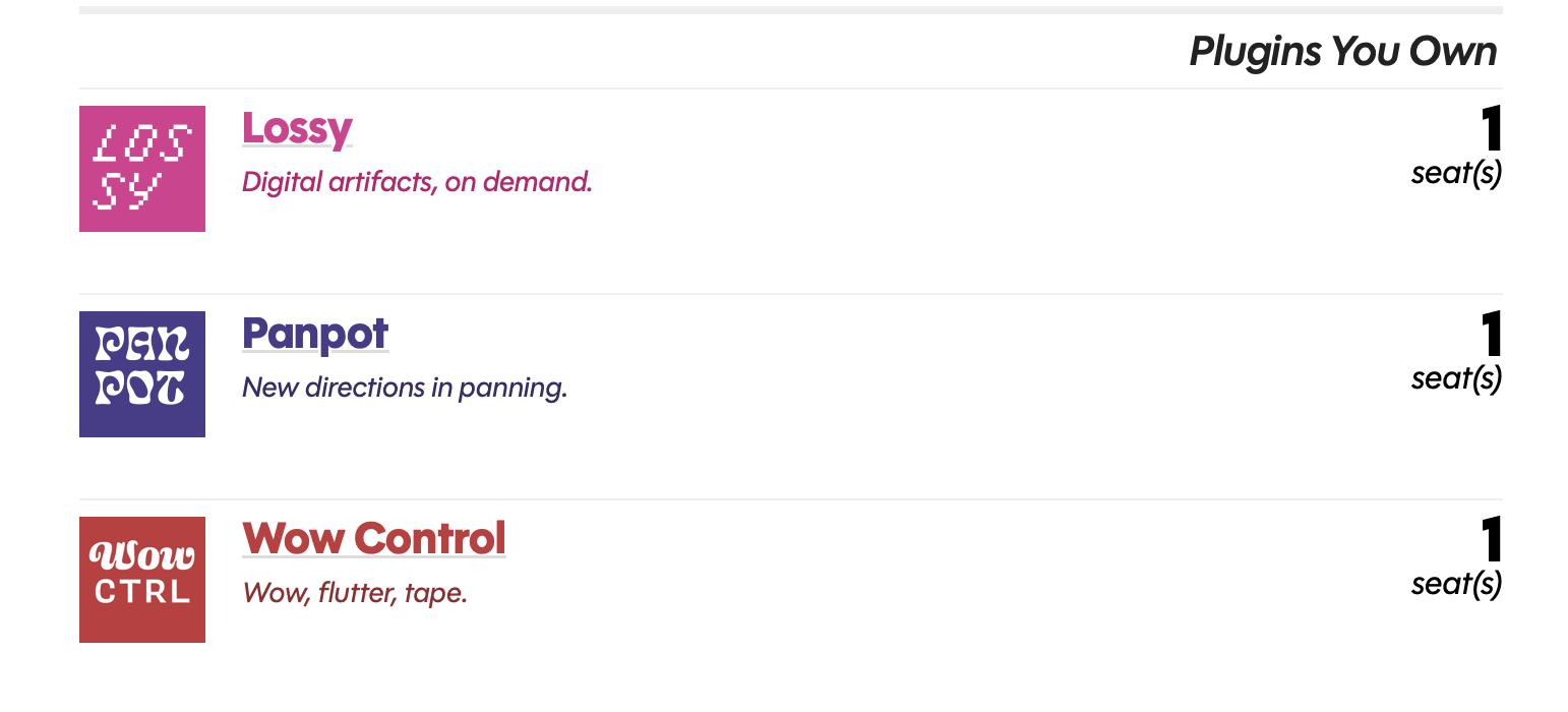 Goodhertz Lossy, Wow Control, Panpot